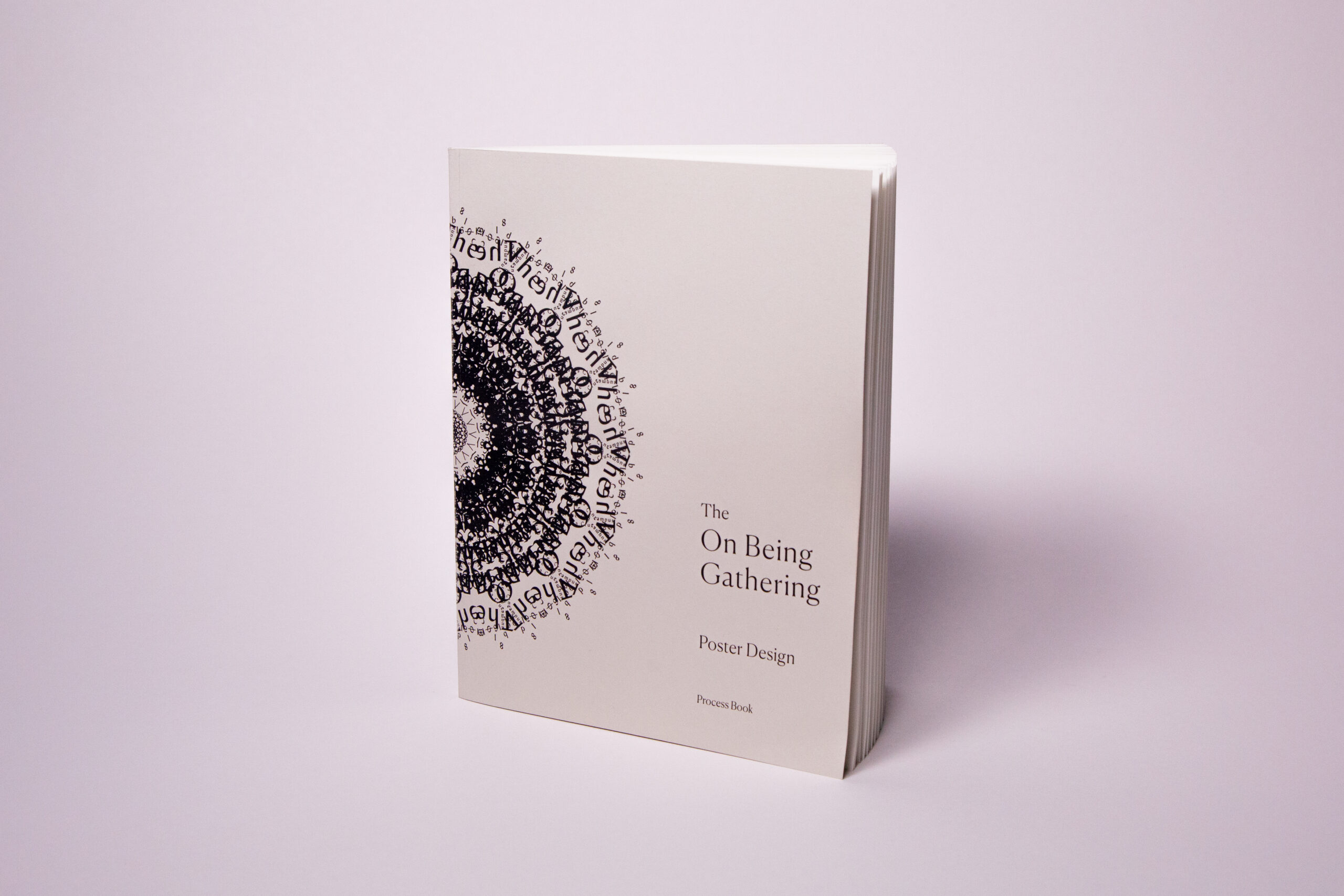 the_on_being_gathering_poster_design_process_book_documentation_photo_front_cover